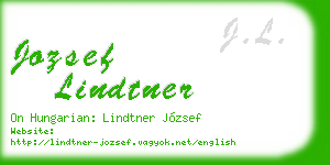 jozsef lindtner business card